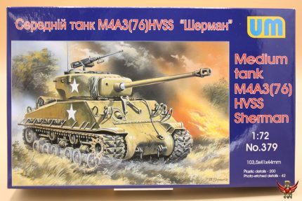 Uni Models 1/72 Medium tank M4A3(76) HVSS Sherman
