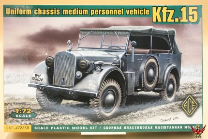 ACE 1/72 Uniform chassis medium personnel carrier vehicle Kfz 15