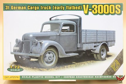 ACE 1/72 3t German Cargo Truck early flatbed V-3000S