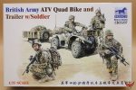 Bronco Models 1/35 British Army ATV Quad Bike and Trailer
