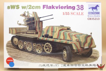 Bronco Models 1/35 sWS with 2 cm Flakvierling 38