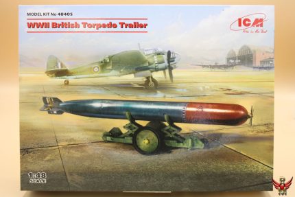 ICM 1/48 WWII British Torpedo and Trailer