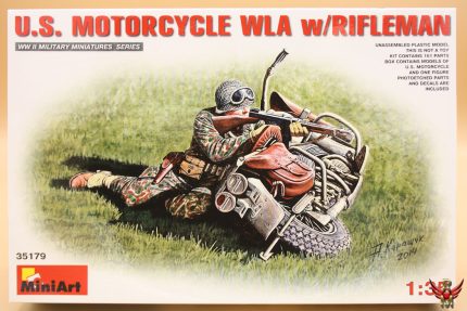 MiniArt 1/35 US Motorcycle WLA with Rifleman