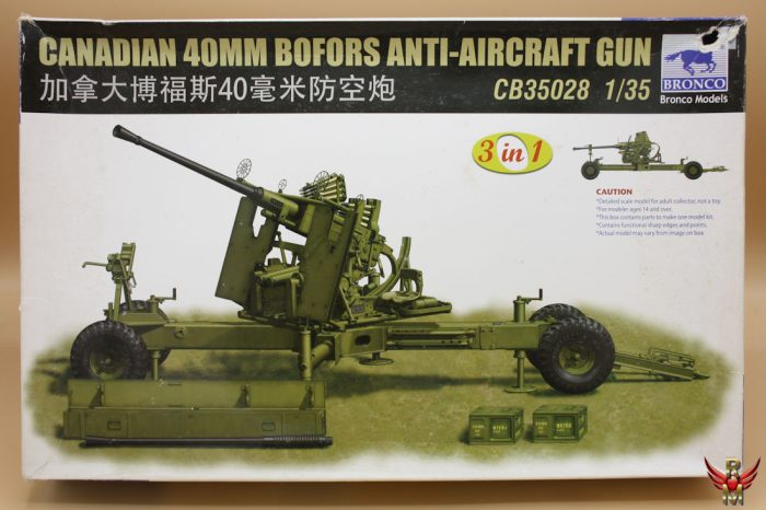 Bronco Models 1/35 Canadian 40mm Bofors Anti-Aircraft Gun