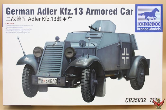 Bronco Models 1/35 German Adler Kfz 13 Armored Car