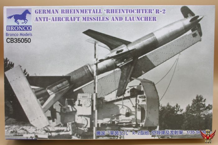 Bronco Models 1/35 German Rheinmetall Rheintochter R-2 Anti-Aircraft Missiles and Launcher