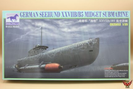 Bronco Models 1/35 German Seehund XXVII B B5 Midget Submarine