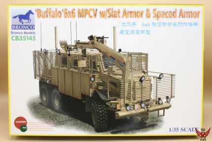 Bronco Models 1/35 Buffalo 6x6 MPCV with Slat Armor and Spaced Armor