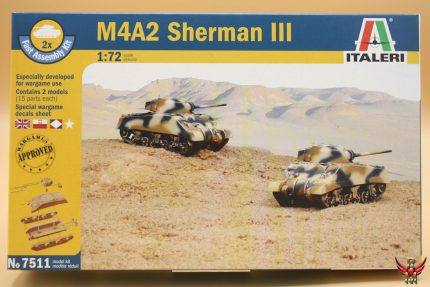 Italeri 1/72 M4A2 Sherman III