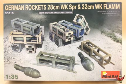 MiniArt 1/35 German Rockets 28cm WK Spr and 32cm WK Flamm