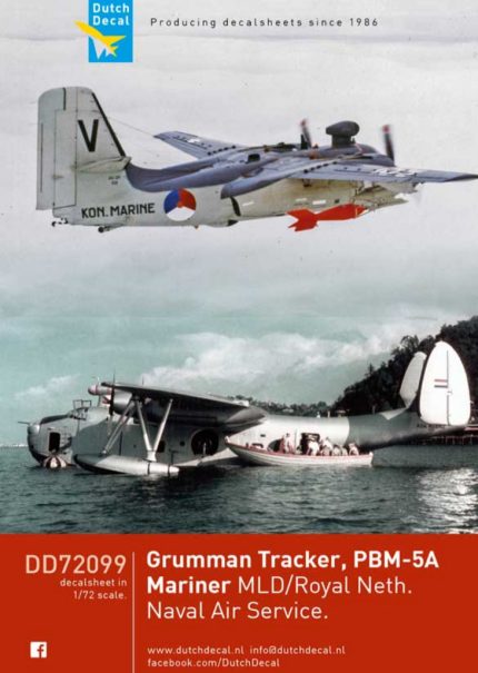 Dutch Decal 1/72 Grumman Tracker PBM-5A Mariner