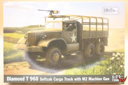 IBG Models 1/72 Diamond T 968 Softcab Cargo Truck with M2 Machine Gun