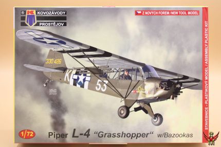 Kovozávody Prostějov 1/72 Piper L-4 Grasshopper with Bazookas