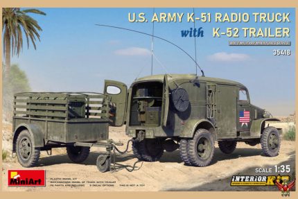 MiniArt 1/35 US Army K51 Radio Truck with K52 Trailer