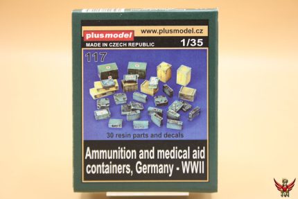 Plus Model 1/35 Ammunition and Medical Aid Containers Germany WWII