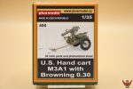 Plus Model 1/35 US Hand Cart M3A1 with Browning 0.3