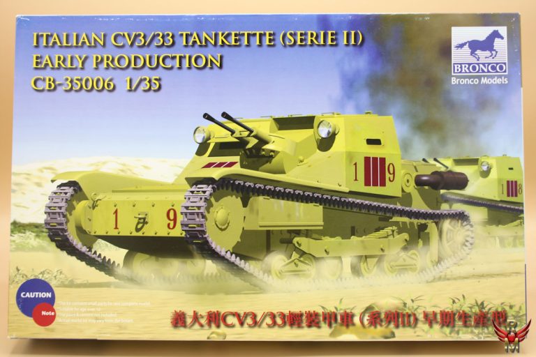 Bronco Models 1/35 Italian CV3/33 Tankette Serie II Early Production