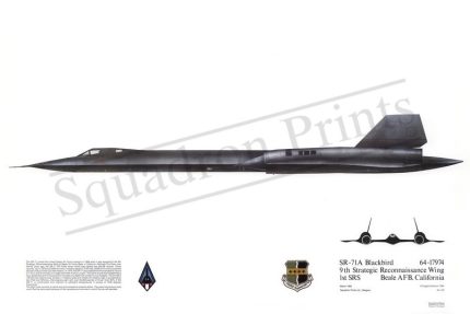 Squadron Prints SR-71A Blackbird USA