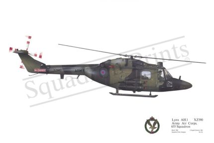 Squadron Prints Lynx AH1 Great Britain