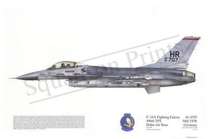 Squadron Prints F-16A Fighting Falcon USA
