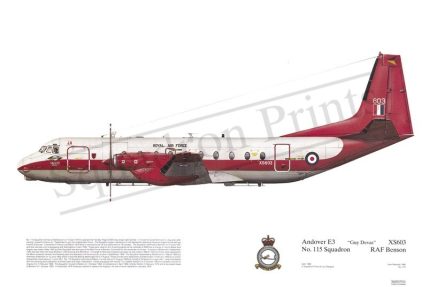 Squadron Prints Andover E3 Great Britain