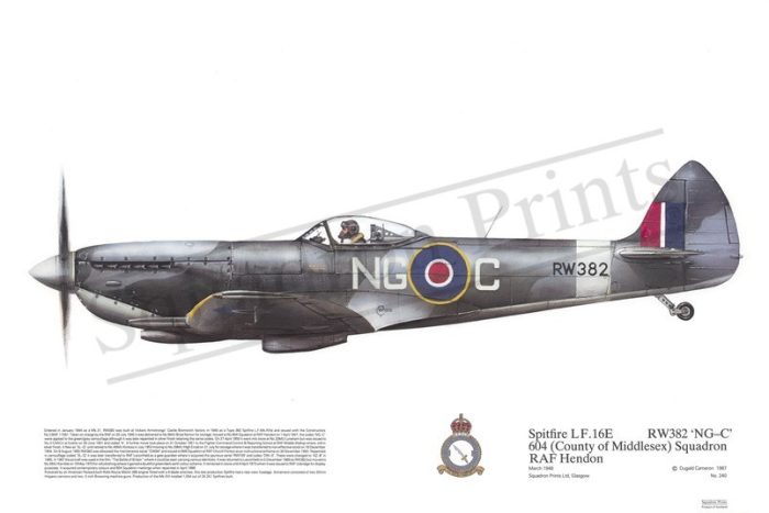Squadron Prints Spitfire LF16E Great Britain