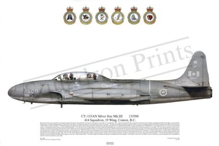 Squadron Prints CT-133AN Silver Star Mk III Canada