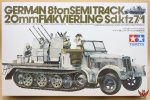 Tamiya 1/35 German 8 ton Semi Track 20mm Flakvierling 38 Sd Kfz 7/1