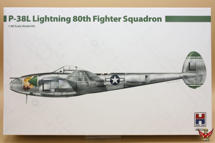 Hobby 2000 1/48 P-38L Lightning 80th Fighter Squadron