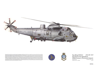 Squadron Prints Sea King HAS6 Great Britain