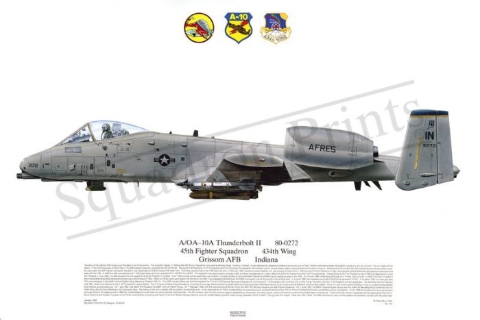 Squadron Prints A/OA-10A Thunderbolt II USA