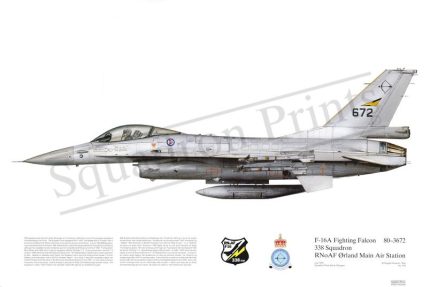 Squadron Prints F-16A Fighting Falcon Norway