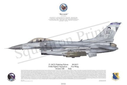 Squadron Prints F-16C Fighting Falcon USA