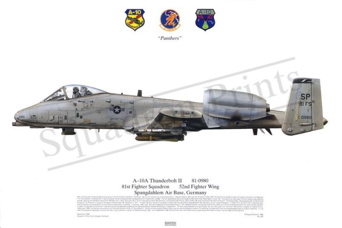 Squadron Prints A-10A Thunderbolt II USA