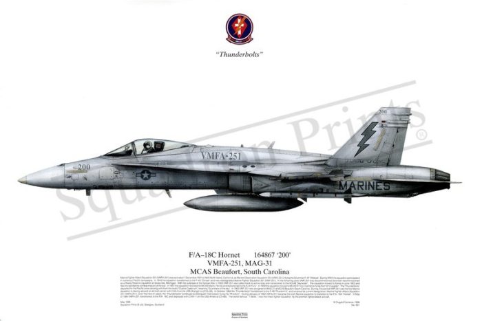 Squadron Prints F/A-18C Hornet USA