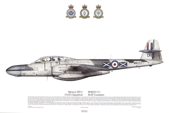 Squadron Prints Meteor NF11 Great Britain