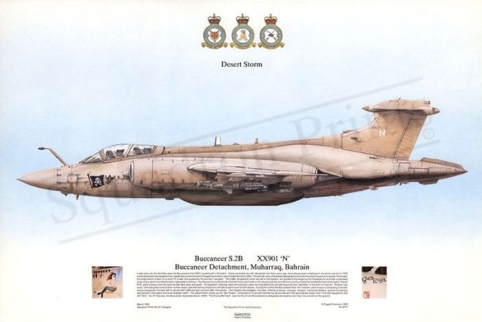 Squadron Prints Buccaneer S2B Great Britain