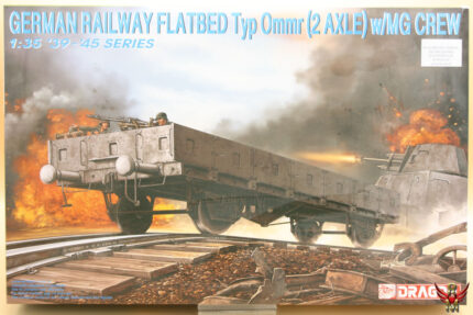 Dragon 1/35 German Railway Flatbed Typ Ommr 2AXLE with MG Crew