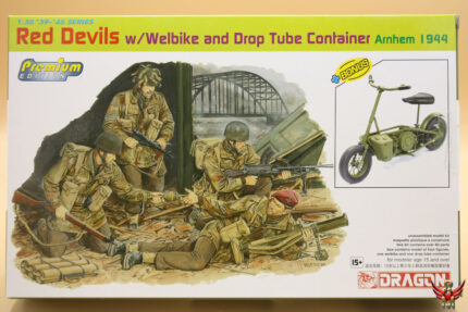 Dragon 1/35 Red Devils with Welbike and Drop Tube Container