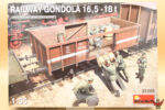 MiniArt 1/35 Railway Gondola 16,5-18t with Figures and Barrels