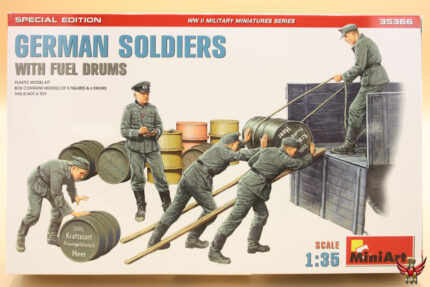 MiniArt 1/35 German Soldiers with Fuel Drums Special Edition