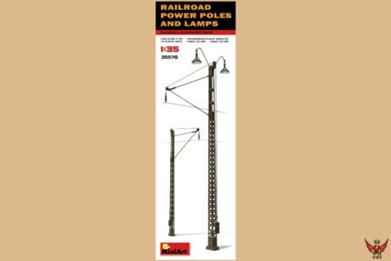 MiniArt 1/35 Railroad Power Poles and Lamps