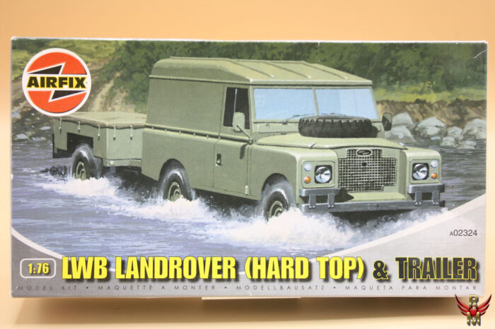 Airfix 1/76 LWB Landrover Hard Top and Trailer