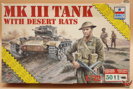 ESCI ERTL 1/72 Mk III Tank with Desert Rats New Series