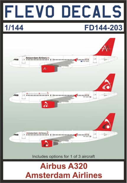 Flevo Decals 1/144 Airbus A320 Amsterdam Airlines