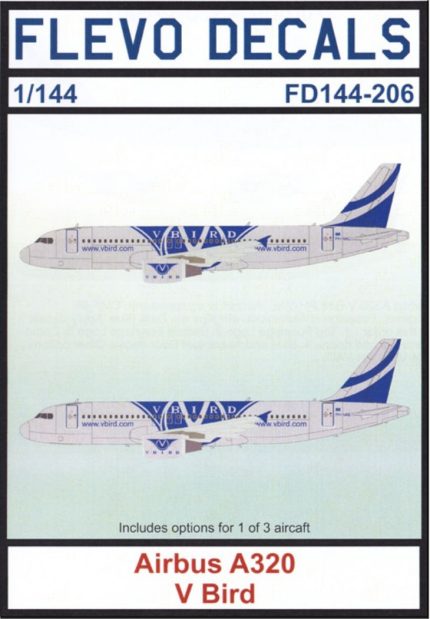 Flevo Decals 1/144 Airbus A320 V Bird