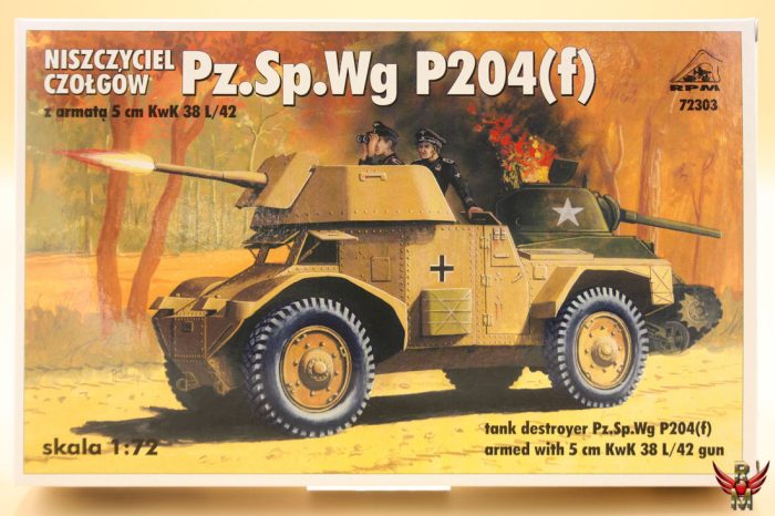 RPM 1/72 Pz SpWg P204 f Tank destroyer armed with 5cm KwK 38 L/42 gun