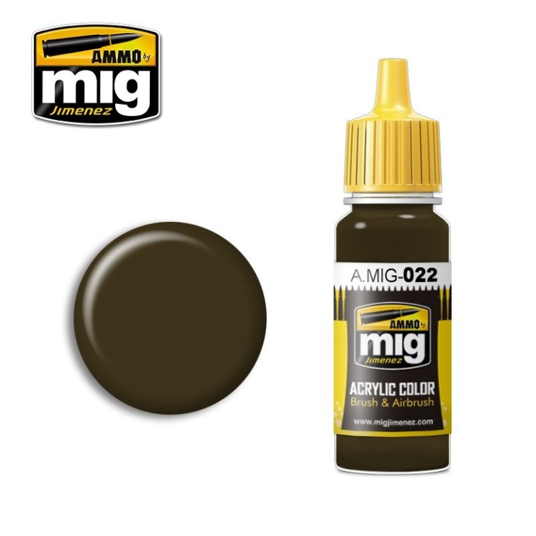 Ammo Mig 022 ACRYLIC COLOR 3B AU ALKIDNO-URETANOVAYA JAR 17ML