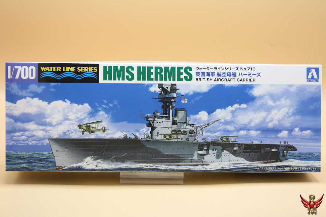 Aoshima 1/700 British Aircraft Carrier HMS Hermes water line series
