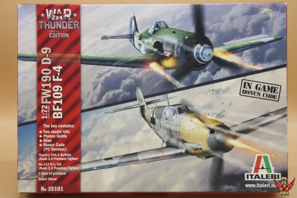 Italeri 1/72 FW-190 D-9 and BF-109 F4 War Thunder